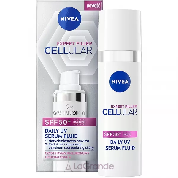 NIVEA Cellular Expert Filler Daily UV Serum Fluid SPF50+ �������� ����� SPF50+