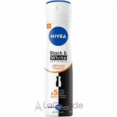 NIVEA Black & White Invisible Ultimate Impact Anti-Perspirant Spray - 