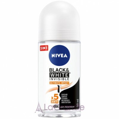 NIVEA Black & White Invisible Ultimate Impact Anti-Perspirant 48H   