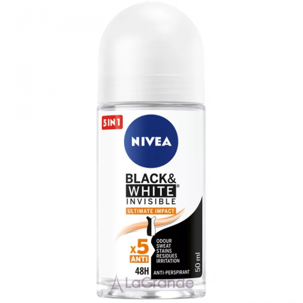 NIVEA Black & White Invisible Ultimate Impact Anti-Perspirant 48H ��������� �������������� 