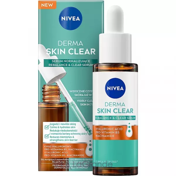 NIVEA Derma Skin Clear Rebalance & Clear Serum ��������� ��� �������������� ������� ������� � ������ ����