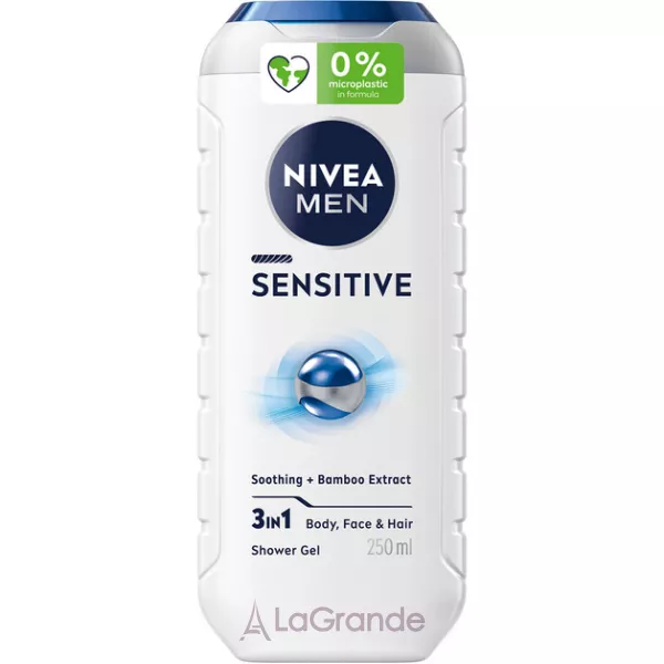 NIVEA MEN Sensitive 3in1 Shower Gel ���� ��� ���� 3�1 ��� ����, ���� � �����
