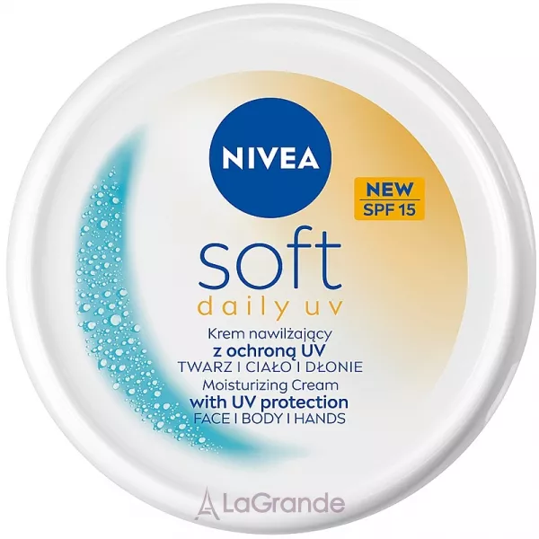 NIVEA Soft Daily UV SPF15 �������������� �������� ���� ��� �������, ��� �� ��� � SPF15