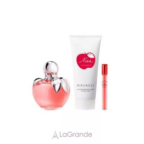 Nina Ricci Nina ����� (��������� ���� 80 �� + ������ ��� ���� 100 �� + �����-������ 10 ��)