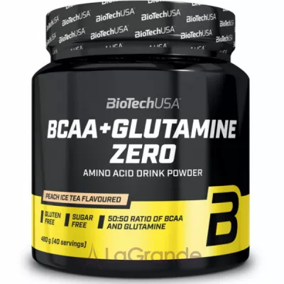BioTech USA Glutamine Zero Peach Ice Tea  