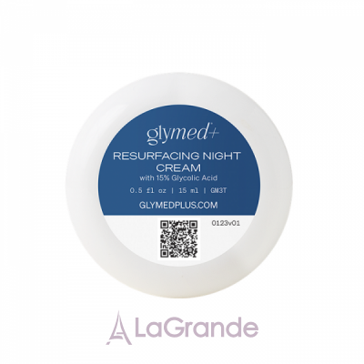 GlyMed Plus Resurfacing Night Cream with 15% Glycolic Acid       15%