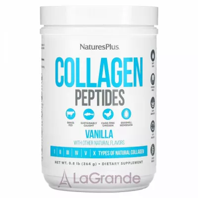 NaturesPlus Collagen Peptides Vanilla ĳ  
