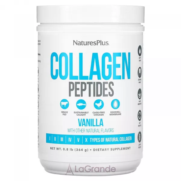 NaturesPlus Collagen Peptides Vanilla ����������� ������� 