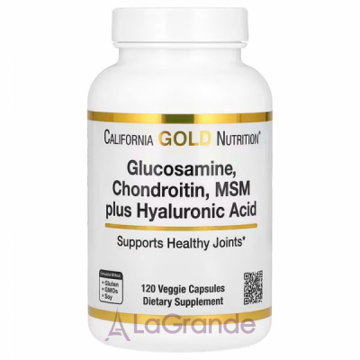 California Gold Nutrition Glucosamine Chondroitin, MSM plus Hyaluronic Acid ĳ  