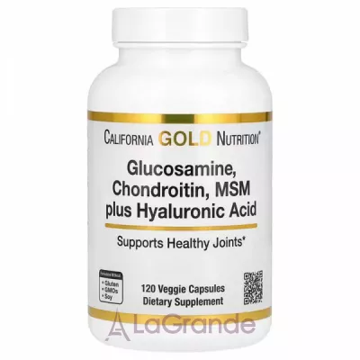 California Gold Nutrition Glucosamine Chondroitin, MSM plus Hyaluronic Acid ĳ  