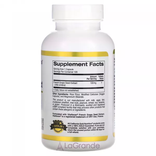 California Gold Nutrition Franch Grape Seed Extract ����������� ������� 
