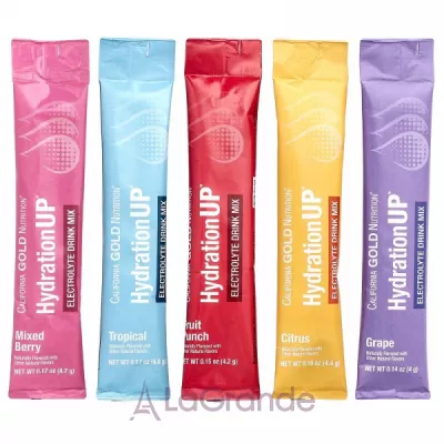 California Gold Nutrition HydrationUP Electrolyte Drink Mix Variety Pack  ,  