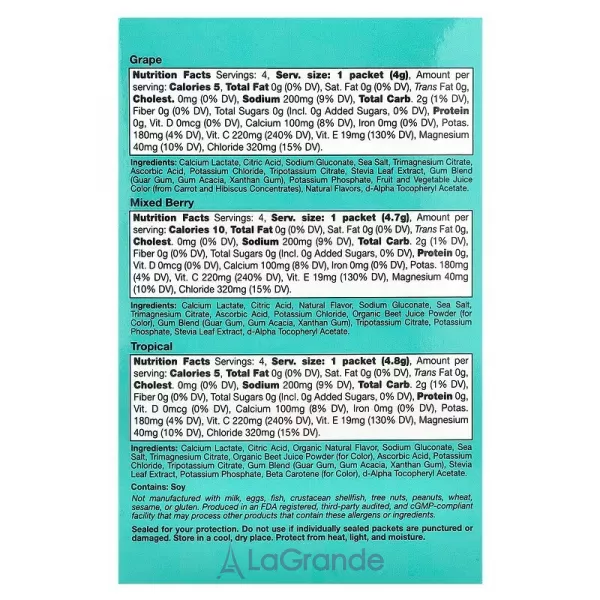 California Gold Nutrition HydrationUP Electrolyte Drink Mix Variety Pack ������������� �������, ������� ������