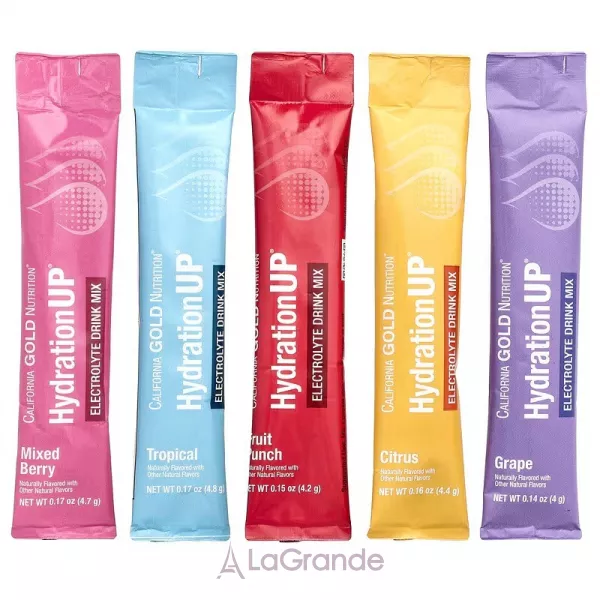 California Gold Nutrition HydrationUP Electrolyte Drink Mix Variety Pack ������������� �������, ������� ������