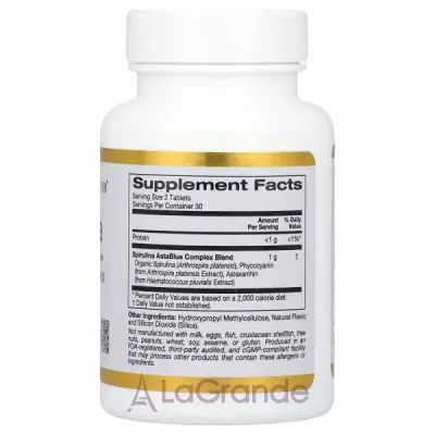 California Gold Nutrition Spirulina AstaBlue Complex     