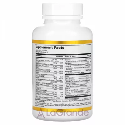 California Gold Nutrition Multivitamin and Mineral Two-A-Day   