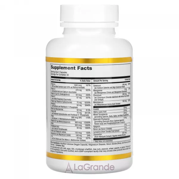 California Gold Nutrition Multivitamin and Mineral Two-A-Day �������������� � ��������