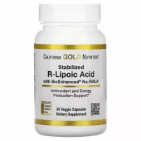 California Gold Nutrition Stabilized R-Lipoic Acid ����������� ������� "����������������� R-�������� �������", 100 ��