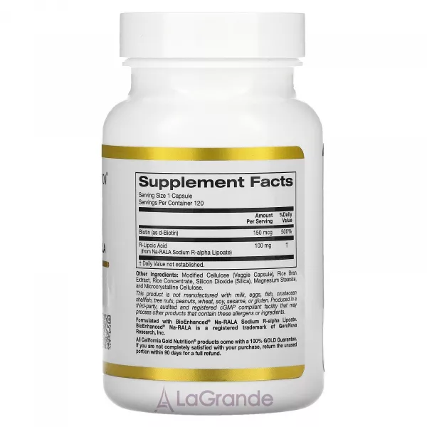 California Gold Nutrition Stabilized R-Lipoic Acid ����������� ������� 