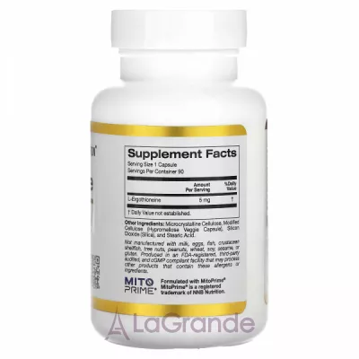 California Gold Nutrition Ergothioneine 5 mg ĳ  