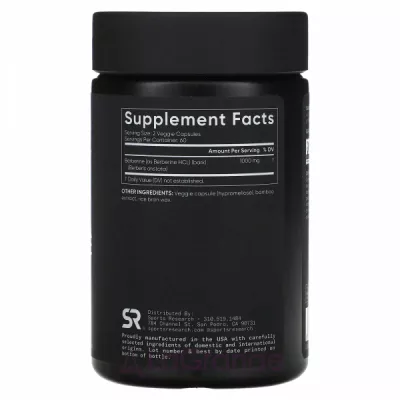 Sports Research Berberine Plant-Based ������� ������� �������� 1000 �� (500 �� � �������)
