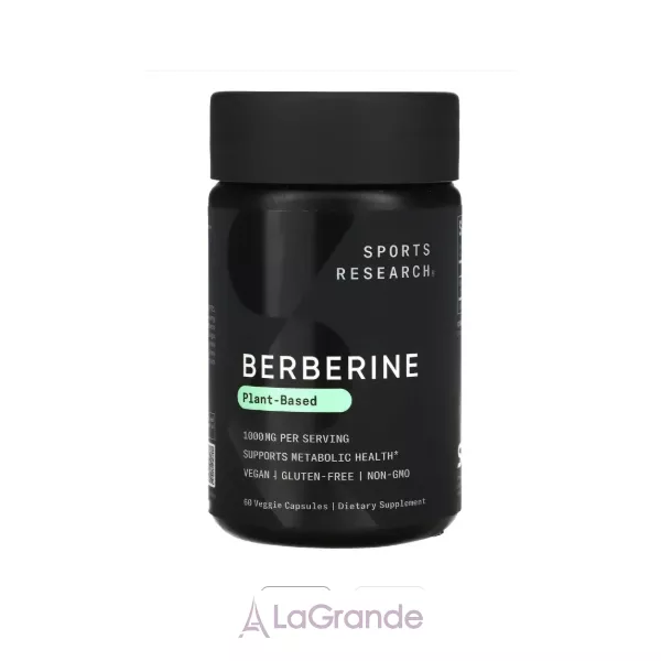 Sports Research Berberine Plant-Based ������� ������� �������� 1000 �� (500 �� � ������)