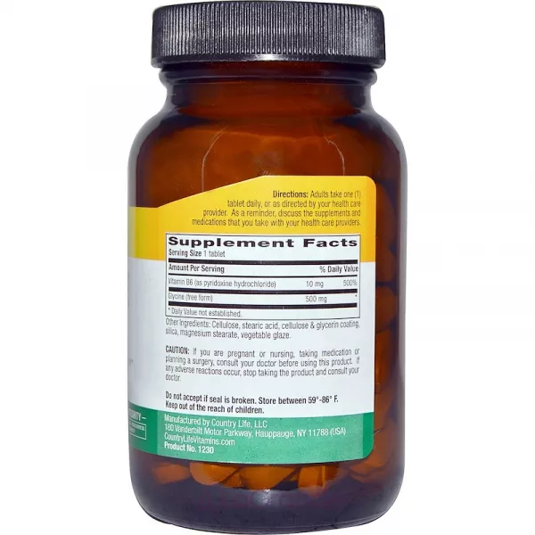 Country Life Glycine 500 mg ����������� ������� 