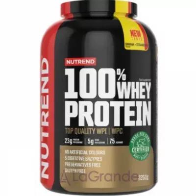 Nutrend 100% Whey Protein Banana + Strawberry  