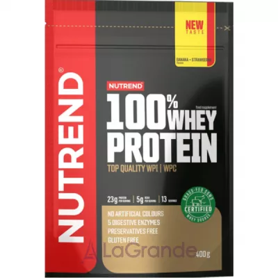 Nutrend 100% Whey Protein Banana + Strawberry  