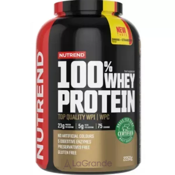 Nutrend 100% Whey Protein Banana + Strawberry ������� 