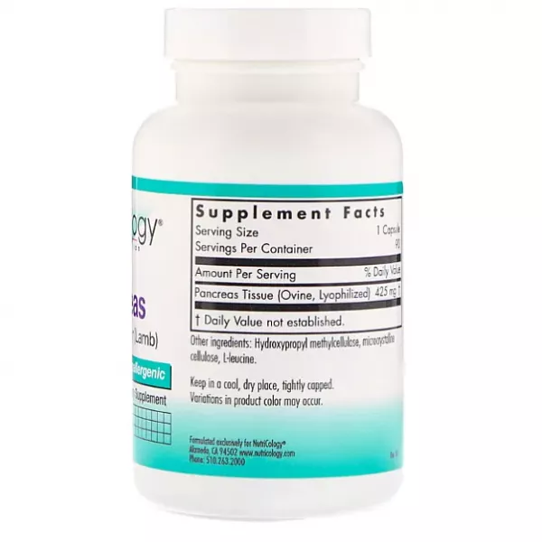 Nutricology Pancreas Natural Glandular (Lamb) ����������� ������� 