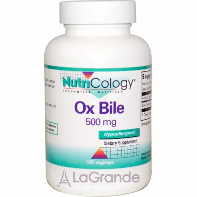 Nutricology Ox Bile 500 mg ĳ  