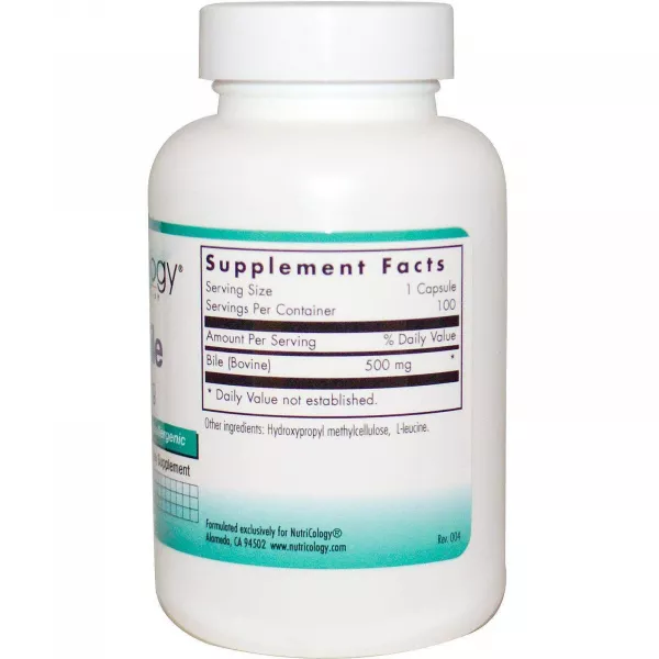 Nutricology Ox Bile 500 mg ����������� ������� 