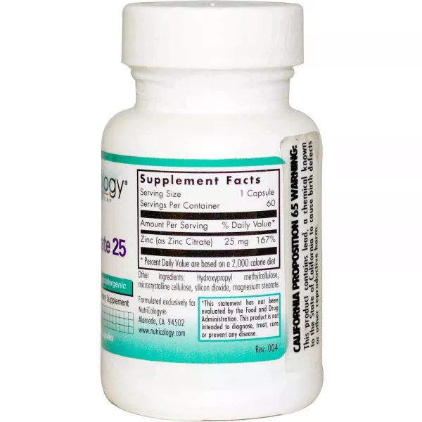 Nutricology Zinc Citrate 25 ����������� ������� 