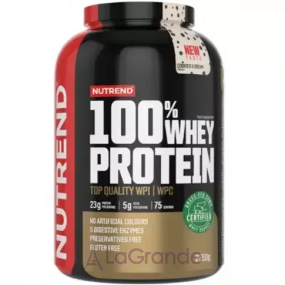 Nutrend 100% Whey Protein Cookies & Cream  