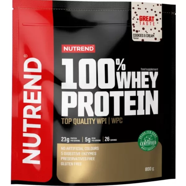 Nutrend 100% Whey Protein Cookies & Cream ������ 