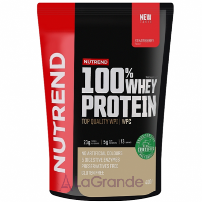 Nutrend 100% Whey Protein Strawberry  