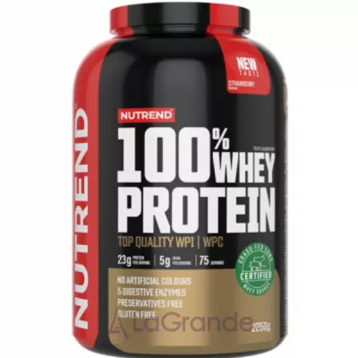 Nutrend 100% Whey Protein Strawberry  