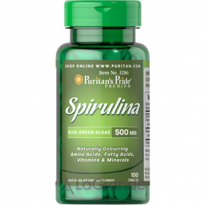 Puritan's Pride Spirulina 500 mg ĳ  