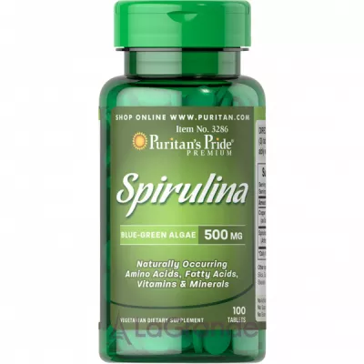 Puritan's Pride Spirulina 500 mg ĳ  