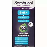 Sambucol Baby Powder Black Elderberry + Vitamin C + Vitamin D ���� ��� ���������� "������ ������ + ������� � � D", ��� ����� �� 6 �� 36 �������