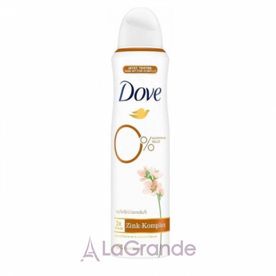 Dove Deodorant Spray 0% Aluminium Salts Zink-Komplex Apple - 