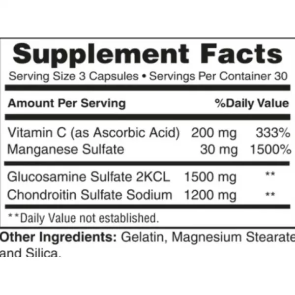 Earth�s Creation Alevitor Glucosamine Chondroitin (1500/1200 mg) + Vit C ����������� ������� 