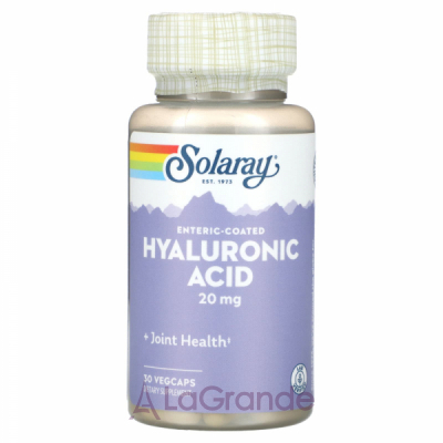 Solaray Enteric-Coated Hyaluronic Acid 20 mg ĳ  