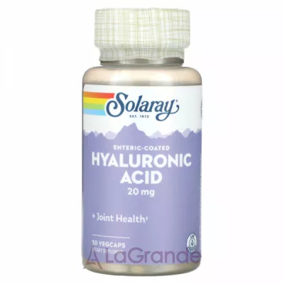 Solaray Enteric-Coated Hyaluronic Acid 20 mg ĳ  