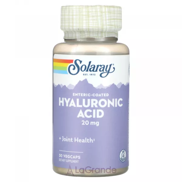 Solaray Enteric-Coated Hyaluronic Acid 20 mg ����������� ������� 