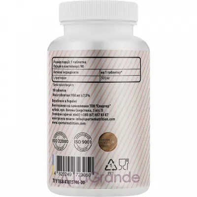 Sporter L-Tryptophan 500 mg   