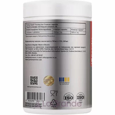 Sporter L-Glutamine 700 mg   