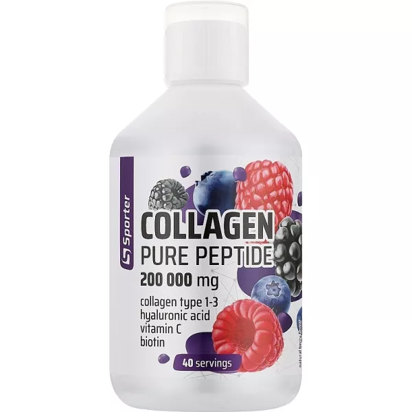Sporter Collagen Pure Peptide Berry ������� � ���������� ���������� ������� ��� ������� � ��'����, 200000 ��, � ������ ���