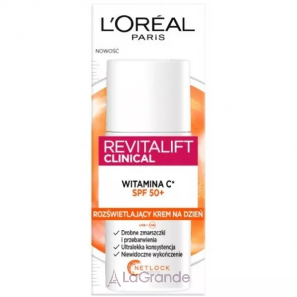 L'Oreal Paris Revitalift Clinical Vitamin C Daily Invisible Fluid SPF50+ ����������� ����������� ���� ��� ���� � ���������� C � �